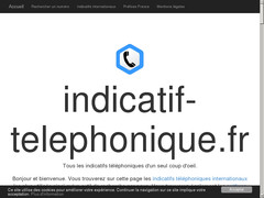 Indicatifs téléphoniques